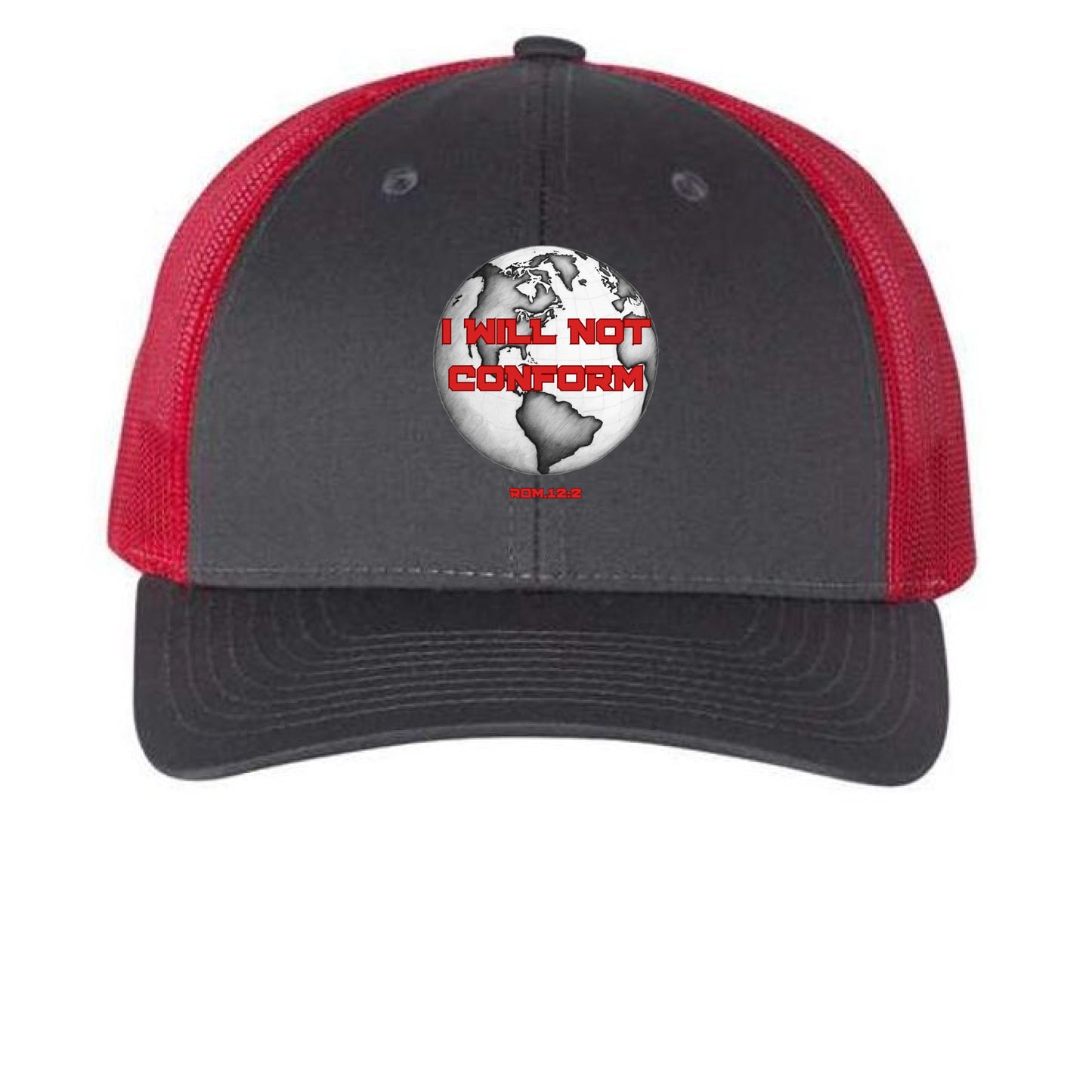 Charcoal/ Red - FRONT